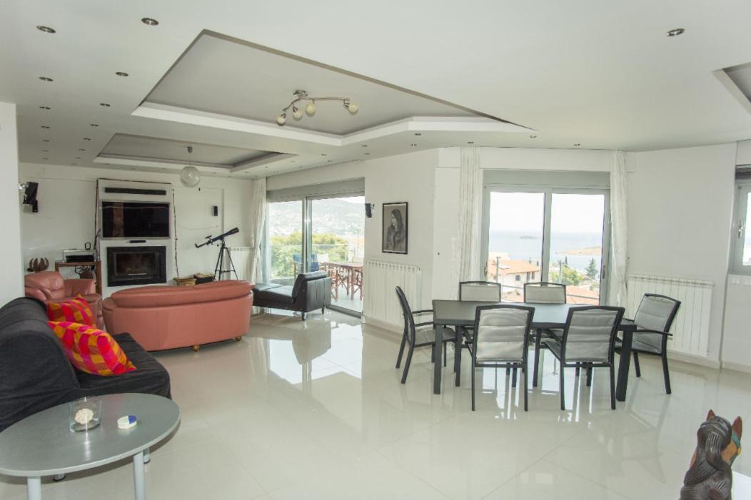 Seaview Pool Villa Near Beach And Athens Airport Pórto Ráfti Екстериор снимка