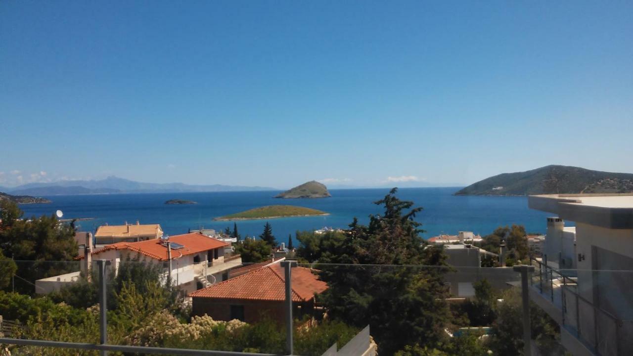 Seaview Pool Villa Near Beach And Athens Airport Pórto Ráfti Екстериор снимка